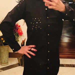 🔥Romeo & Juliet! Brand new Black Shirt Dress.